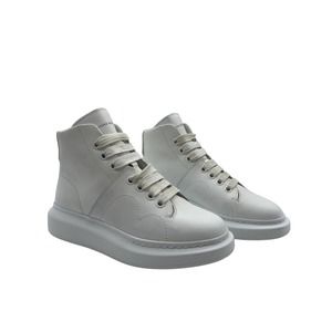 Authentic Alexander McQueen Leather High Top Sneakers